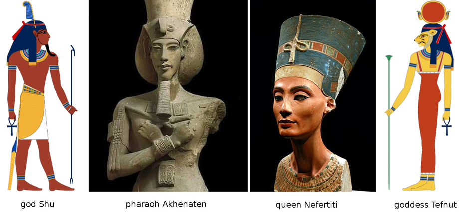 Akhenaten Heretic Pharaoh King Nefertiti Queen Amarna Aten Dynasty 18 Ancient Egypt